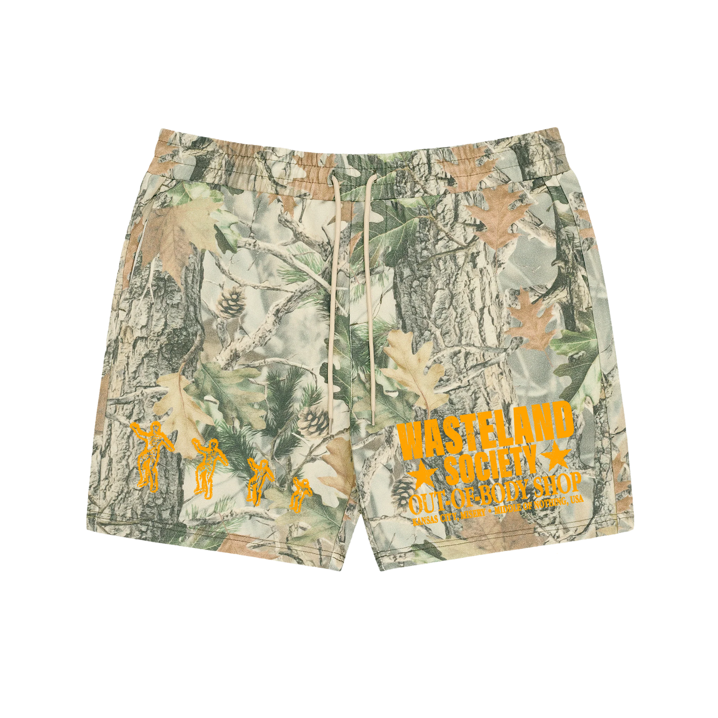 OUT OF BODY CAMO SHORTS