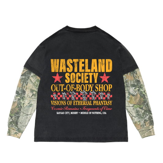 OUT OF BODY DOUBLE LAYER SHIRT